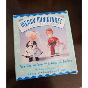 Hallmark Merry Miniatures Madam Alexander Park Avenue Wendy & Alex The Bellhop